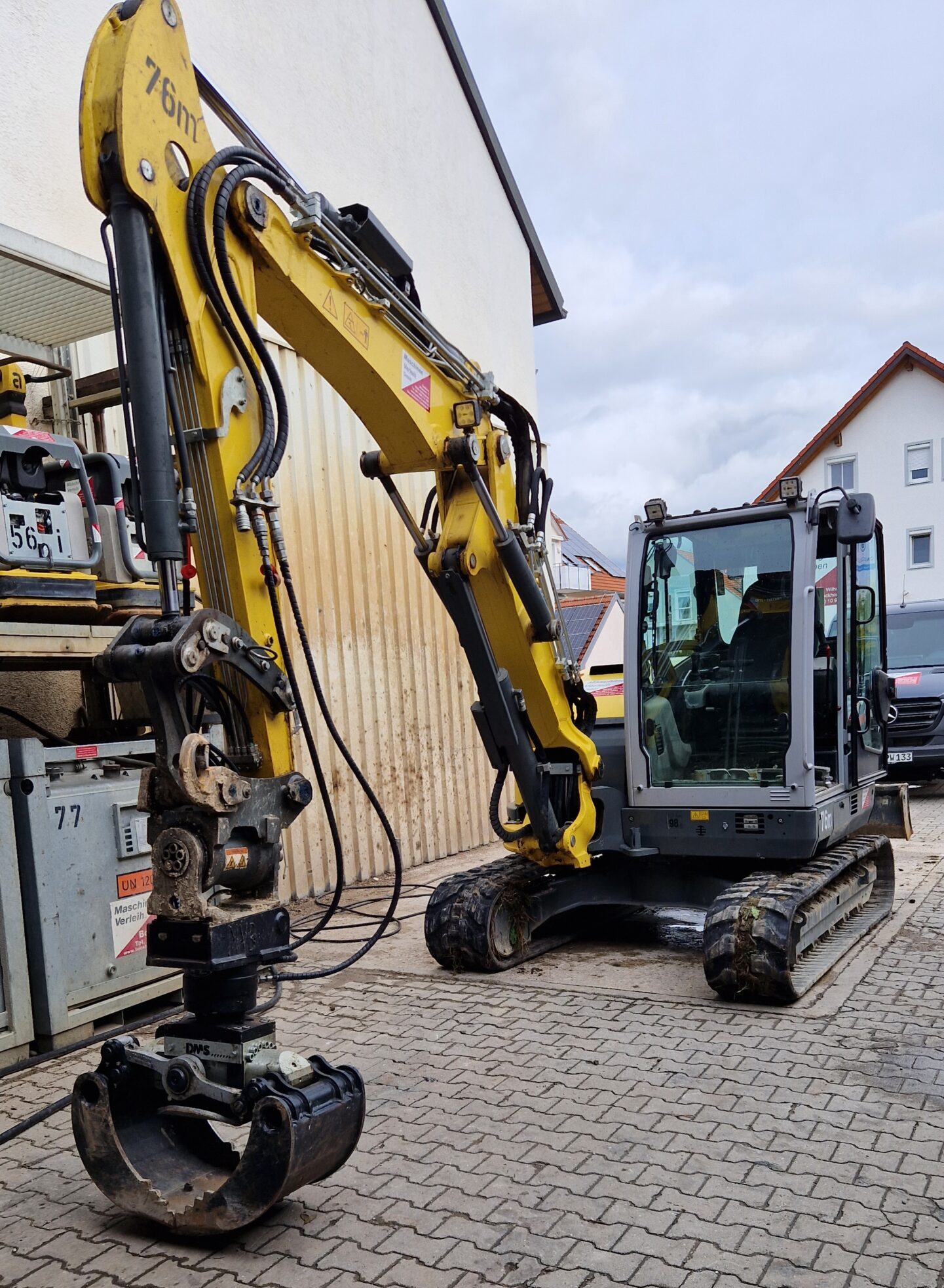 Minibagger Wacker Neuson ET65 nach dem Waschen