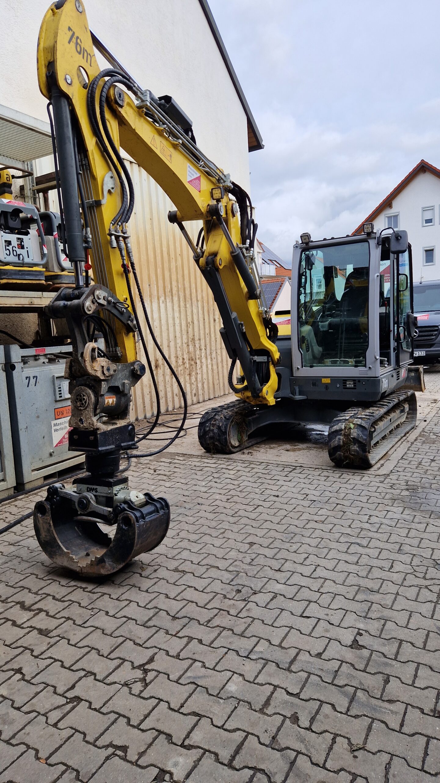Minibagger Wacker Neuson ET65 nach dem Waschen