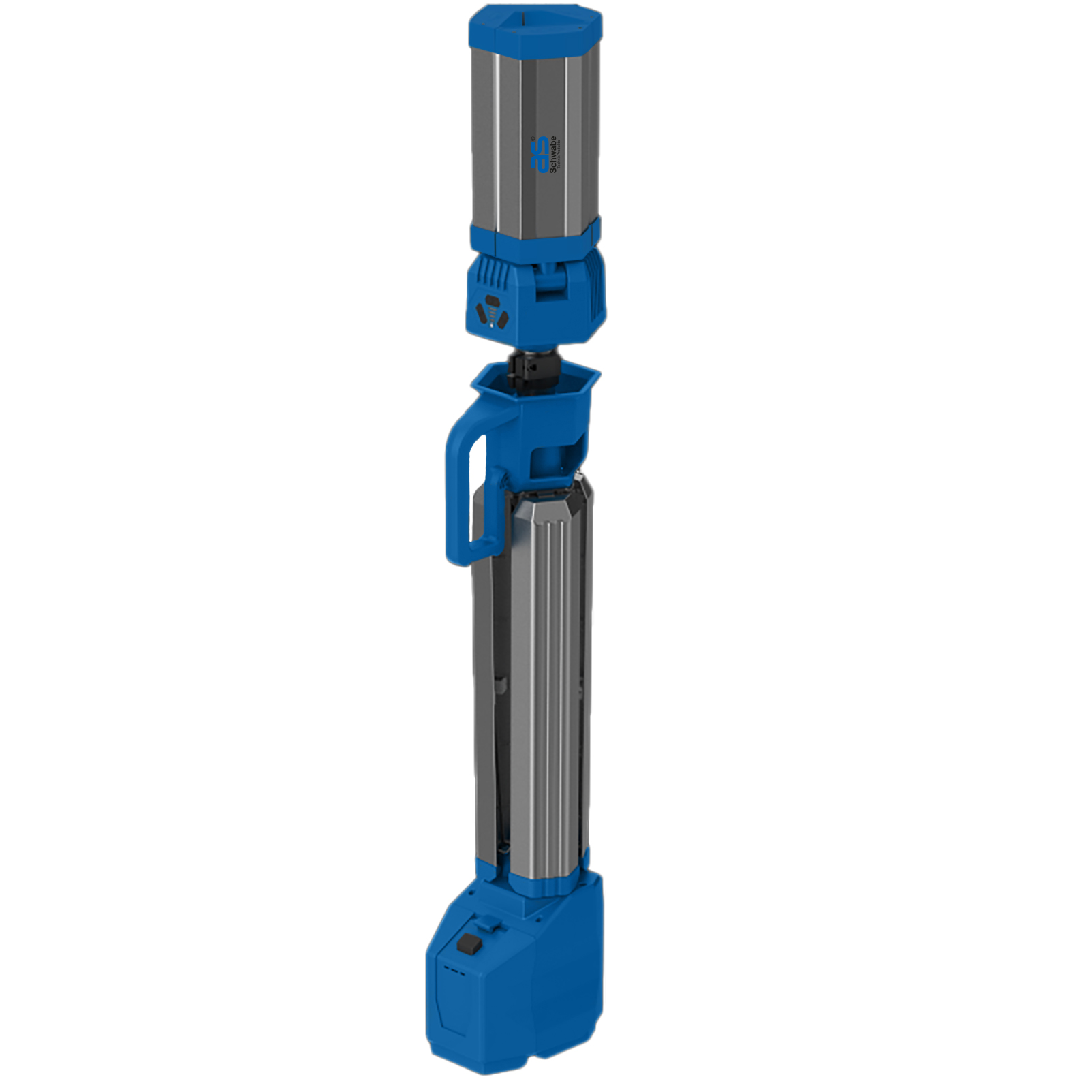 Der Lichtmast zusammengeklappt